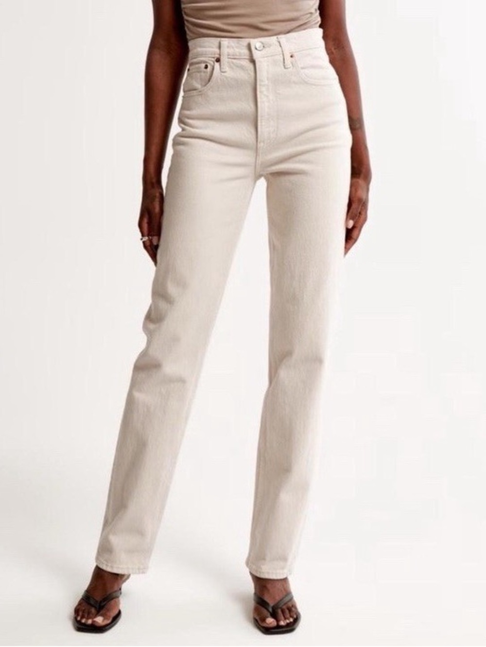 Abercrombie & Fitch White Denim